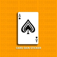 POKER CARD - Sticker Card, ATM skin | Decorative ATM Card Sticker, Apartment Card - Waterproof