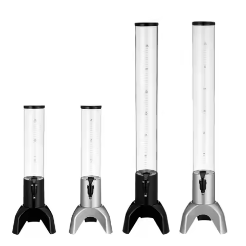 Mimosa Tower Dispenser Clearly Visible Convenient Easy to Clean Tabletop Beer Dispenser for Bar Cafe