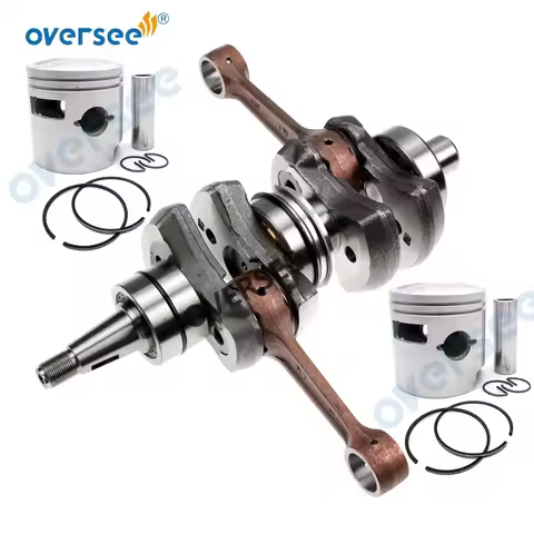 61N-11400-00 Crankshaft Assy with Piston Set For Yamaha 2T 25HP 30HP Outboard Engine 69P-11400-00