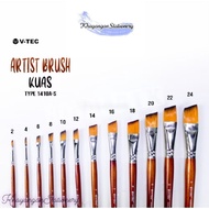 V-Tec Painting Brush/ Artist Brush 1410A-S Angular no. 0-24 Unit-KhayanganStationery