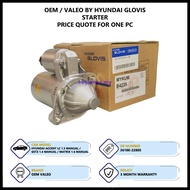 Hyundai Accent LC 1.5 Manual / Hyundai Matrix 1.6 Manual / Hyundai Getz 1.4 Manual Oem Valeo Starter