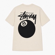 STUSSY 8 BALL POOL T-Shirt 100% WHITE TSHIRT Original