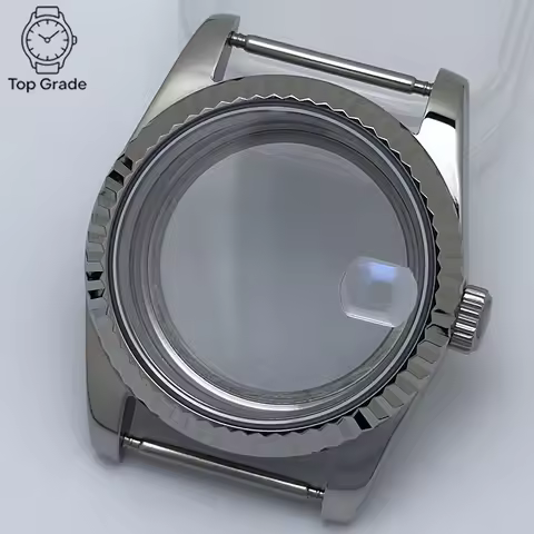 TG NH35 316L Stainless Steel Case 36mm/39mm Silver Triangle Pattern Sapphire Magnifying Glass Watch 