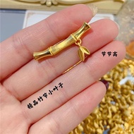 Emas 916 diy charm/916 gold Bamboo Section High Elbow Simple Design Pendant/charm 916