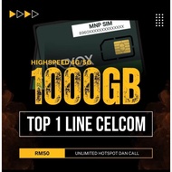 NO 1 LINE CELCOM XOX POSTPAID B50 | 1000GB RM50 | UNLIMITED SPEED | UNLIMITED HOTSPOT | UNLIMITED CA