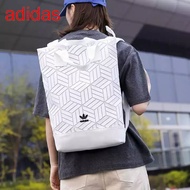 Adidas Originals geometric 3D roll top backpack รุ่นใหม่ชนช้อป!!กระเป๋าเป้สะพายหลัง เปิดปิดด้วยซิปเดียวด้านบน แท้100%