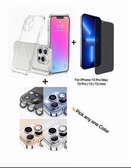 [貼 +套+鏡頭貼]5D防偷窺小福袋 For iPhone 13 Pro Max / 13 Pro / 13 / 13 mini 5D Privacy Screen Protector Anti-Sp