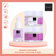 PAKET 5pcs SCARLETT WHITENING ACNE SERIES PAKET 3in1 SCARLET PAKET JERAWAT SET 4 pcs ORIGINAL