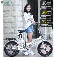 MEL Foldable Bicycle 20-inch 6-speed Shimano Variable Speed Folding Bike Ultra Light Aluminum Alloy 