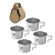 CAMPINGMOON กลางแจ้ง 160ml อุปกรณ์ตั้งแคมป์ถ้วยน้ําสแตนเลส S180 กลางแจ้งอุปกรณ์ทําอาหารแบบพกพาถ้วยกา