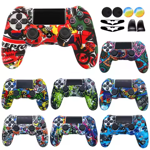 Soft Silicone Case For PS4 Skin Controller Accessories Gamepad Joystick Games Accessorries For PLAYS