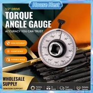 1/2 Inch Drive Adjustable Torque Angle Gauge 360 Degree Dial For Torque Wrench Scale Tool