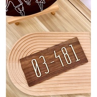 [SG Seller] Customised Minimalist Home Decor Modern Wooden Door Unit Signage