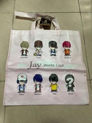 J239 周杰倫 2007世界巡迴演唱會 JAY購物袋 公仔logo版 Jay Chou 2007 World Tour Merch Shopping Bag Pink