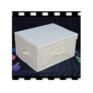 45 35 23CM Non-Woven Fabric Storage Box Large Covered Cardboard Wardrobe Storage Box Solid Color Clo