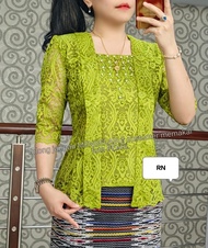 KEBAYA DF ATASAN SEMI PRANCIS/BLUS SEMI RENDA/BAJU KEBAYA WANITA KEKINIAN/KEBAYA PESTA VIRAL 2023