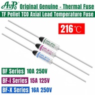 CHIP 10PCS AUPO Temperature Fuse BF 216C BF216 10A BF216-X 16A 250V BF216-i 15A 125V TF 216 Celsius 
