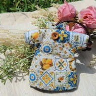 【布製小物】Jade拼布手作-棉布鑰匙包/摩洛哥檸檬花磚