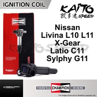 Ignition Plug Coil Nissan Grand Livina L10 L11 X-Gear  Latio C11 Sylphy G11 CHAMPION Original Coils