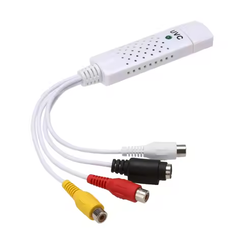 USB 2.0 Video Capture Card DVD Audio Capture Adapter Card USB Audio Video Converter for Windows Capt