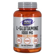NOW Sport L-Glutamine 500 MG [120 Capsules] แอล-กลูตามีนชนิดแคปซูล กระตุ้นการสร้างกล้ามเนื้อ ลดความเ