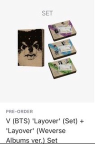 Layover V album BTS preorder💜set/可單買~