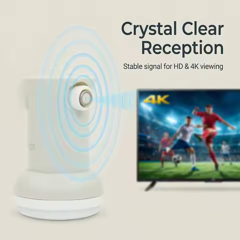 Universal KU-BAND Best Single Digital LNB 9,75/10,6 KU Lnb 4K HD Satellite TV Receiver 1 Output F Sa