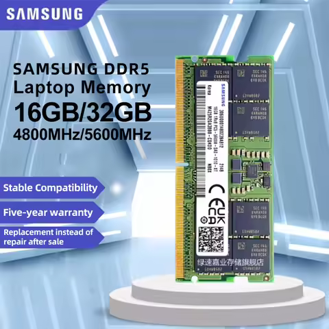 Samsung DDR5 RAM 4800MHz 5600MHz 8GB 16GB 32GB SODIMM 262-Pin for Laptop Computer Dell Lenovo Asus H
