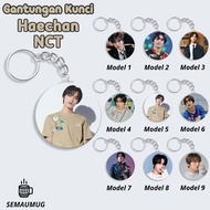 GANTUNGAN NCT HAECHAN KEYCHAIN CUTE KPOP ROUND KEYCHAIN GIFT CUSTOM PRINT SEMAUMUG