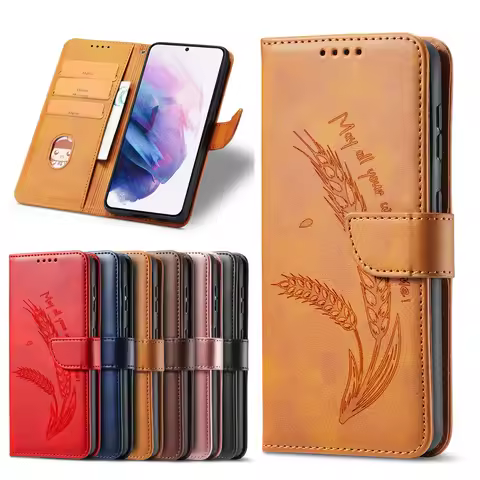 Leather Flip Case for OPPO A6 Pro A5 A3 A58 A59 A78 A79 A57 A15 A16 A60 A40 A17 A96 F31 F29 F27 Case