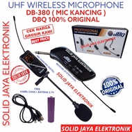 Mic Microphone Dbq Db-380 Wireless Db380 Db380 Kancing Jepit Baju Klip