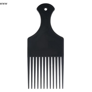 Wide Teethb Hair Pick Plasticb for Curly Afro Hair Styling new