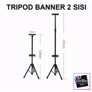 2 Sided Banner Pole Advertising Pole Banner Display Stand Tripod Stand