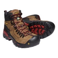 KEEN Men's #1020096 CSA 6 in. Brown/Red Hamilton Carbon Fibre Toe Waterproof Safety Work Boots