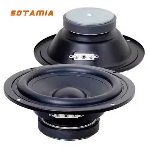 SOTAMIA 2Pcs 5 Inch Midrange Speaker 4 8 Ohm 30W PP Basin Audio Music Speaker Power Loudspeaker 4R 8