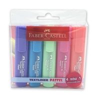 FABER-CASTELL ชุดปากกาเน้นข้อความ Textliner 46 Pastel (ชุด4แถม1)
