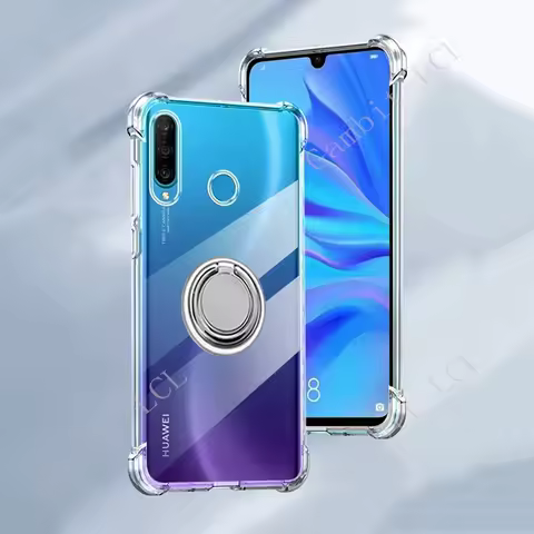 For Huawei P30 lite P30lite MAR-LX1A MAR-L21BX HWV33 Back Ring Holder Bracket Phone Case Smartphone 