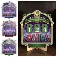 CEASI Reading Tracker Signage, Books Read This Year Wooden Books Read Tracker,  Handmade 2D Reading 