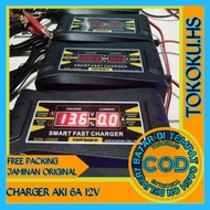 CHARGER AKI MOBIL DAN MOTOR/CHARGER MOBIL/CHARGER AKI 6A/CHARGER AKI