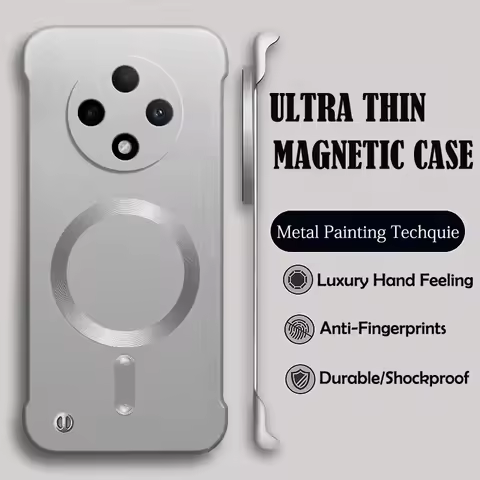 Luxury Magsafe Wireless Charge Phone Case For Realme GT Neo 2 3 3T Realme 10 11 Pro Plus PC Magnetic