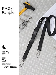 สายสะพายไหล่สีดำสำหรับกระเป๋าเดินทาง LV Keepall 25 ซีรีส์ Black Samurai พร้อมหัวเข็มขัดสีดำ เหมาะกับ