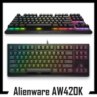 New Alienware Low-Profile RGB Gaming Keyboard AW420K Light Alienfx Per Key Lighting Media Con