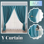 Acasia.curtain -  Y3 Yasmine Hook/Eyelet Blackout Curtain (170cm-400cm)