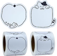 Cat Name Stickers 2 Rolls Big Bubble Cloud Sticky Notes 400 Pcs White Price Labels