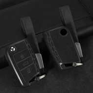 Car Key Case Cover For Volkswagen VW Golf 7 mk7 Tiguan MK2 Polo Seat Ibiza 6J Leon 5F FR MK3 Skoda K