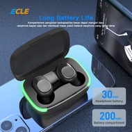 Ecle Tws Earbuds Sport Wireless Earphone Touch Bluetooth Waterproof