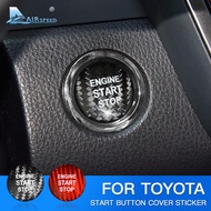 Carbon Fiber Car Engine Start Button Sticker Interior for Toyota 86 Corolla Avalon Crown Vios Rav4 C