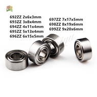 5-10pcs 692ZZ 693ZZ 694ZZ 695ZZ 696ZZ 697ZZ 698ZZ 699ZZ Mini Bearing Metal Sealed Miniature Bearing 