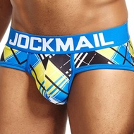 Jockmail Men Underwear  Cartoon Print Briefs Jockstraps celana dalam pria  ice silk Breathable Male Panties Mens Bikini Underwear