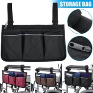 Wheelchair Armrest Side Storage Pouch Storage Bag
